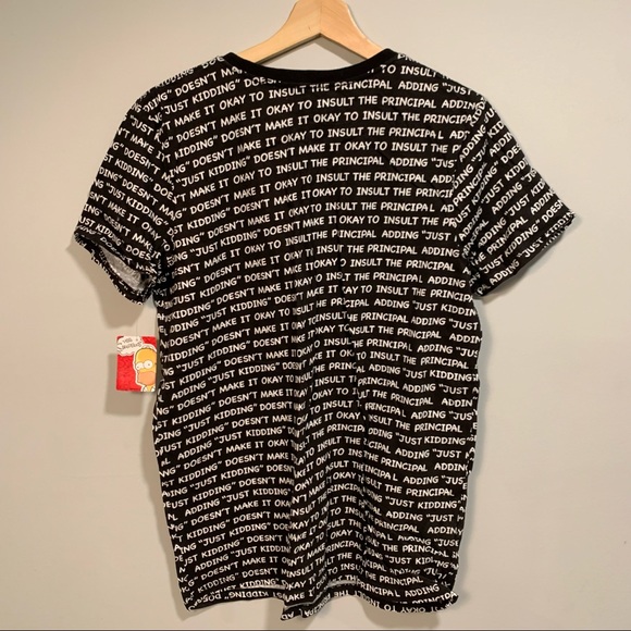 The Simpsons - Bart Simpson Chalkboard Writing T-Shirt - Picture 2 of 6